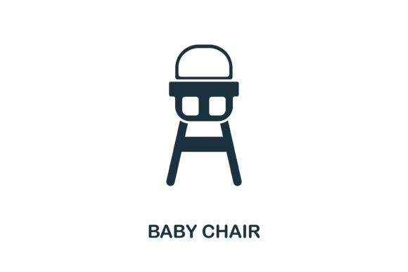 Baby Chair Icon for Modern Design Projects