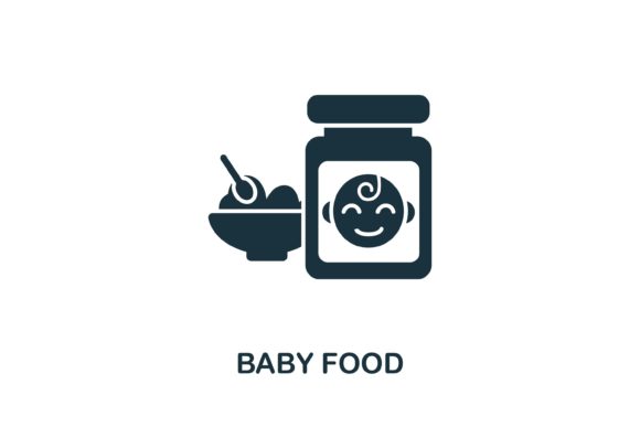 Baby Food Icon: A Simple, Versatile Graphic for Web and Print Projects