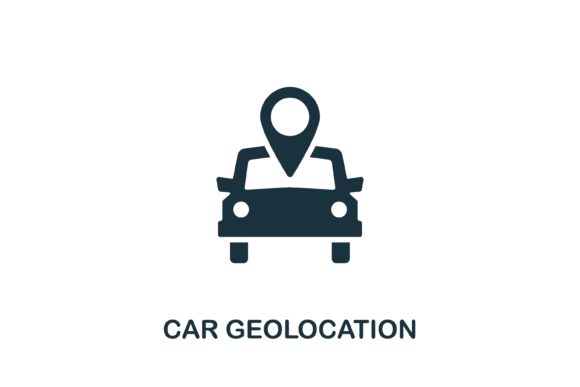 Car Geolocation Icon – A Simple Visual Tool for Modern Web Design