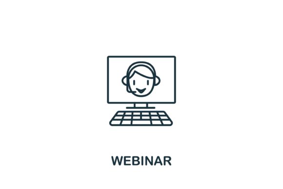 Choosing the Right Webinar Icon from E-Learning Collection for Your Design Needs