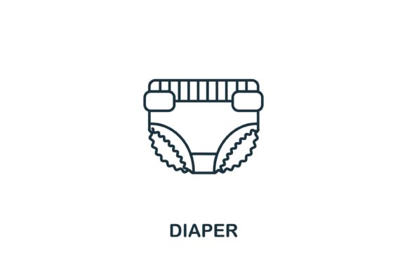 Diaper Icon from Baby Things Collection