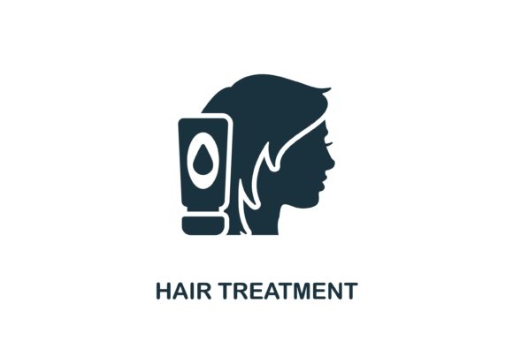 Hair Treatment Icon: A Versatile Design Asset for Beauty and Wellness Projects