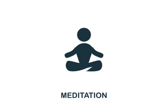 Meditation Icon: A Modern Visual Language for Mindfulness and Creativity