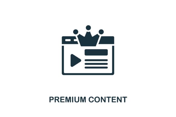 Premium Content Icon: A Valuable Asset for Web Design and Infographics