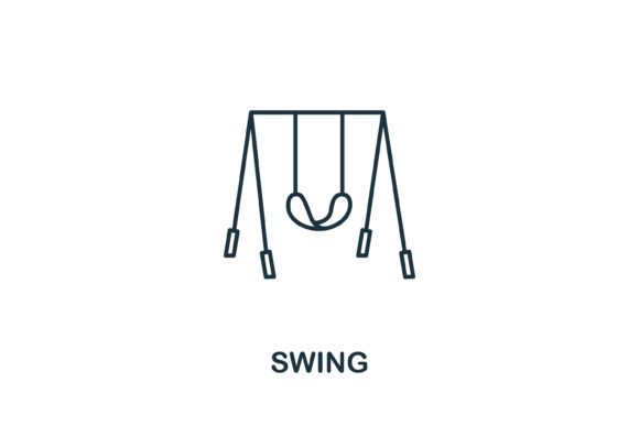 Swing Icon from Baby Things Collection: A Versatile Design Element for Modern Creatives